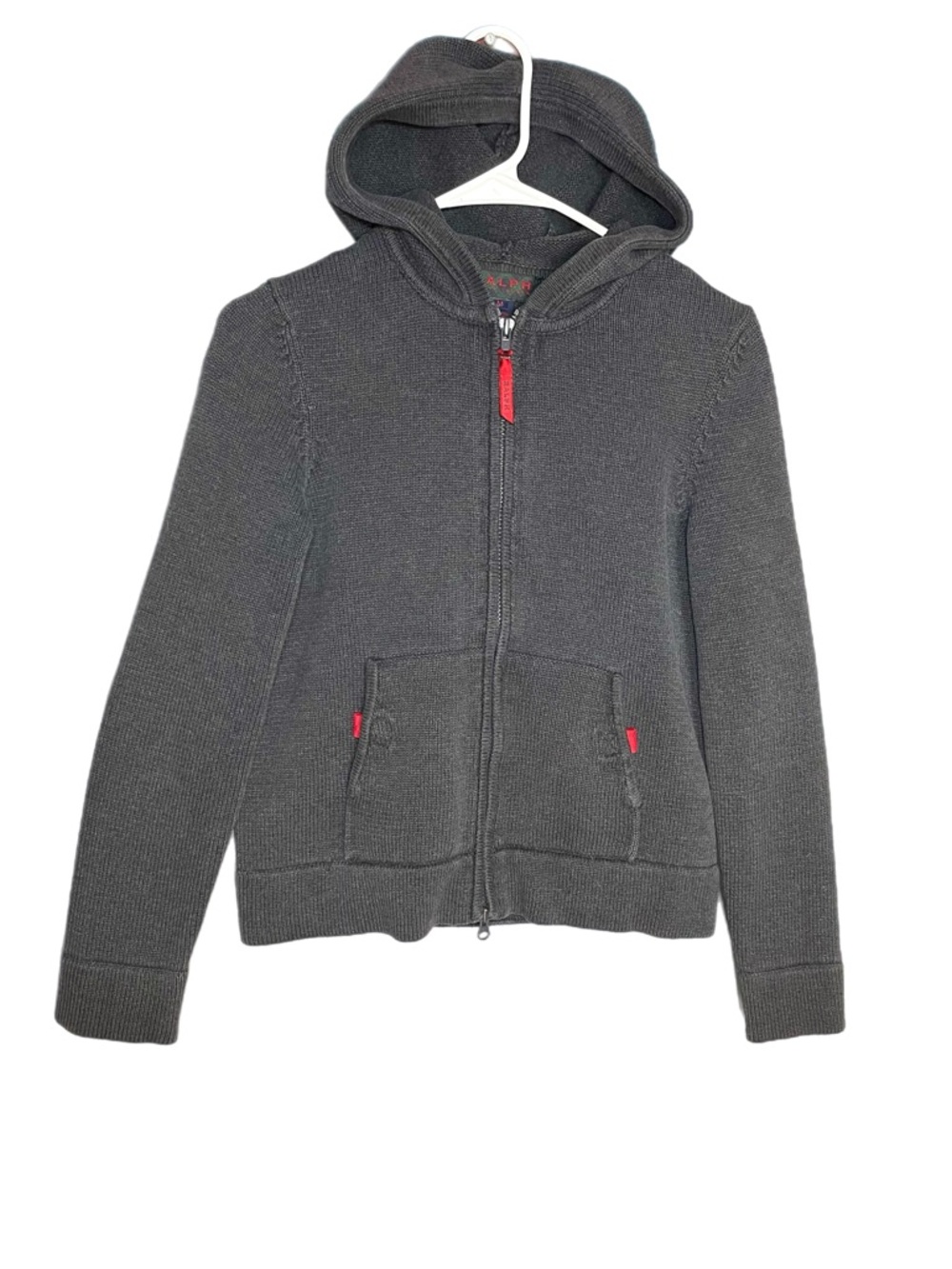 Vintage Ralph Lauren Full Zip Hoodie Sweatshirt Women’s Small Shrunken Fit